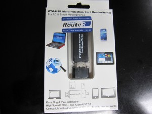 届いたOTG USB Card Reader/Writer